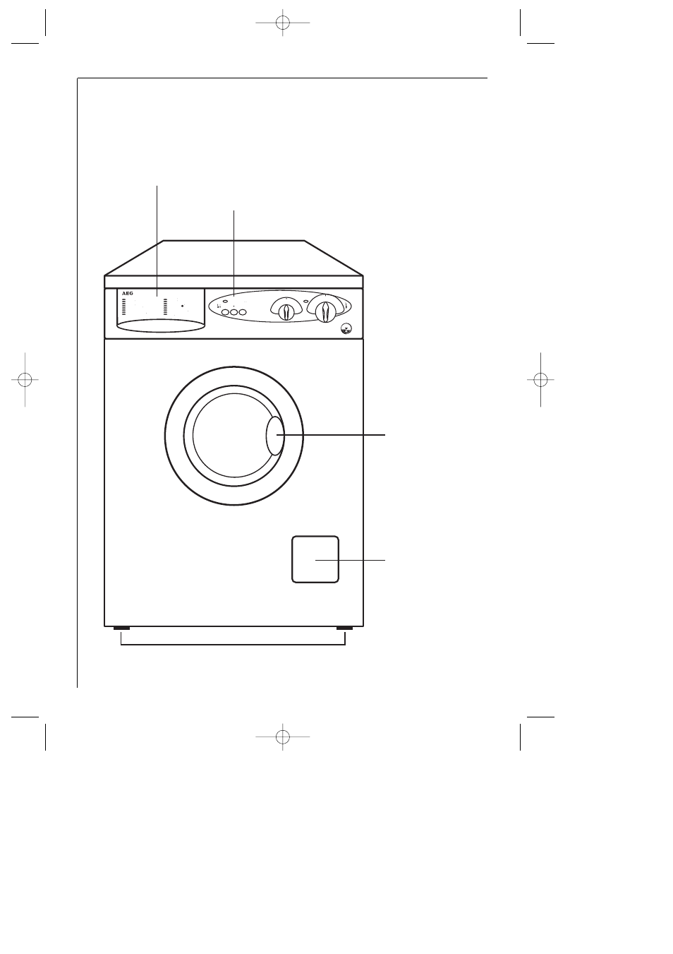 Description of the appliance, Front view | AEG LAVAMAT 61-81-102 User Manual | Page 10 / 38