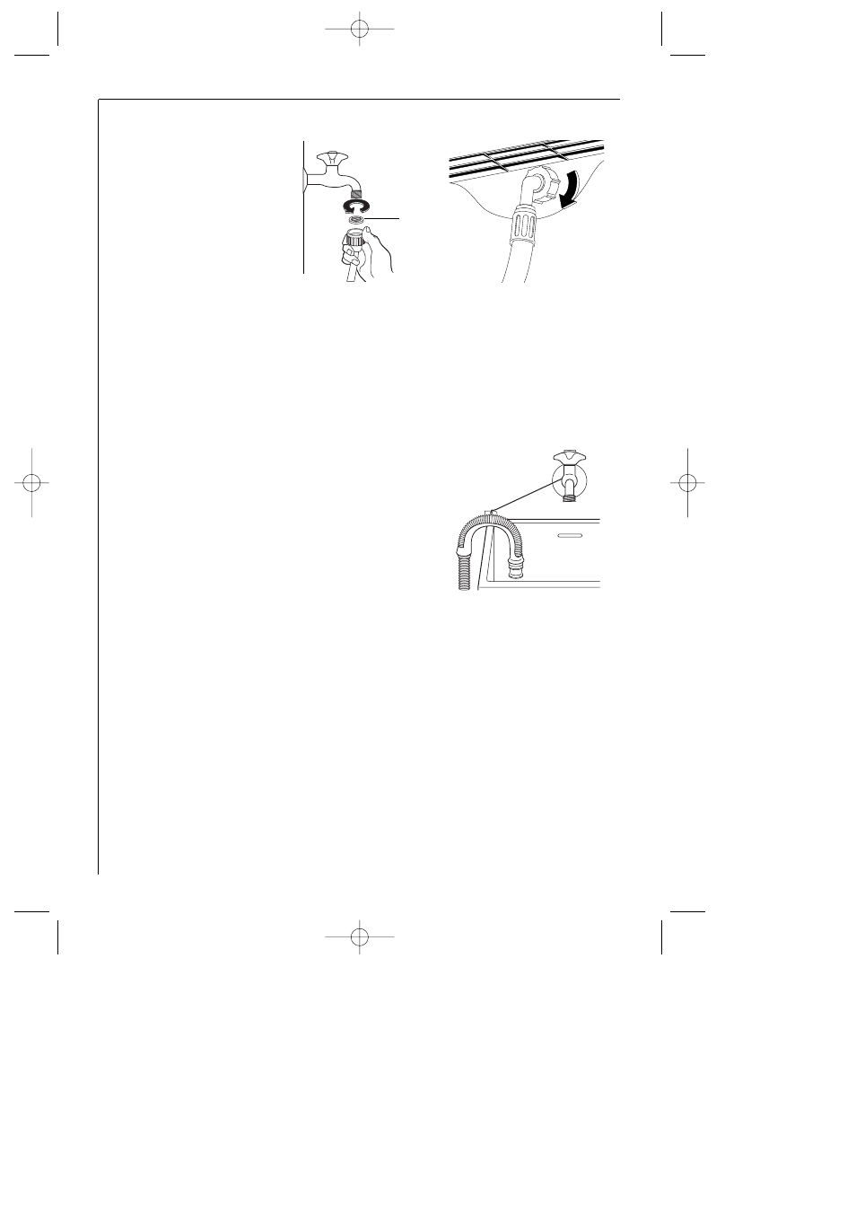 Water inlet, Water drainage | AEG LAVAMAT 61-81-102 User Manual | Page 36 / 38