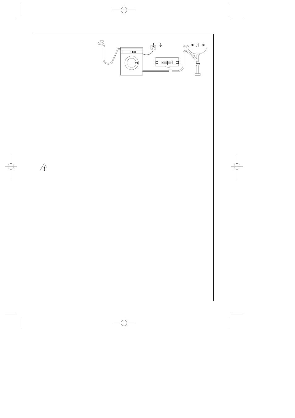 Electrical connection, Permanent connection | AEG LAVAMAT 61-81-102 User Manual | Page 37 / 38