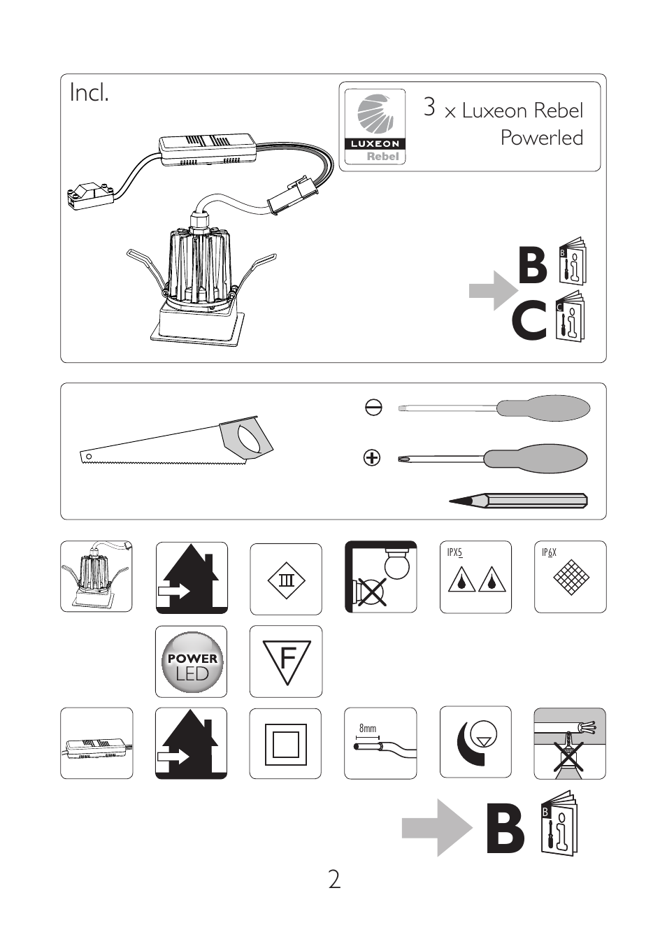 Philips InStyle Foco empotrable User Manual | Page 2 / 8