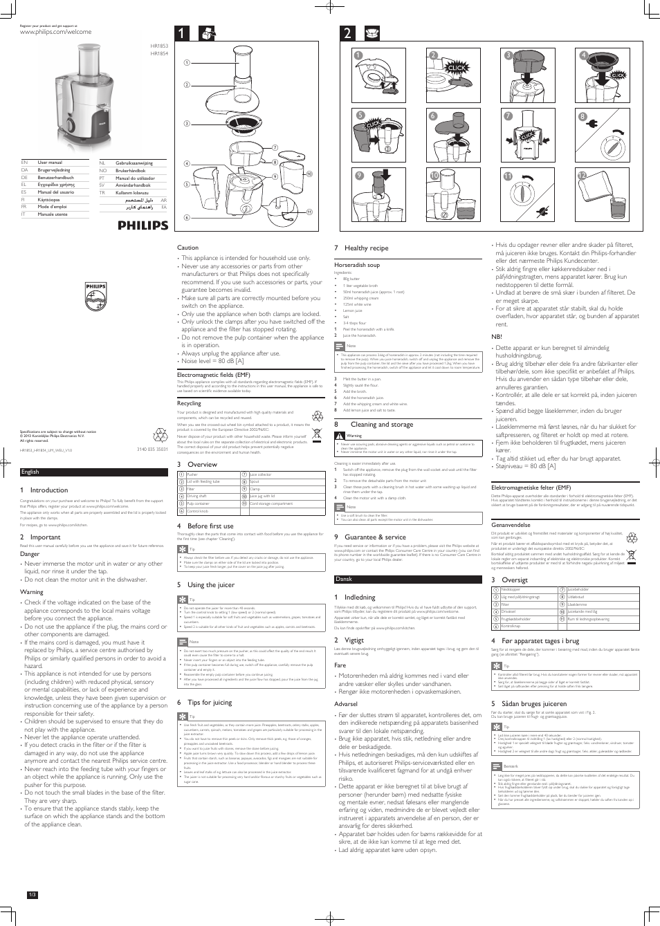 Philips Licuadora User Manual | 6 pages