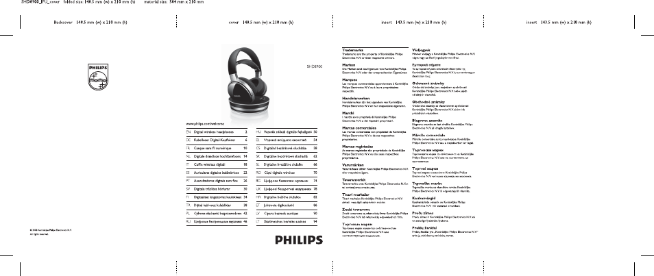 Philips Auriculares digitales inalámbricos User Manual | 50 pages