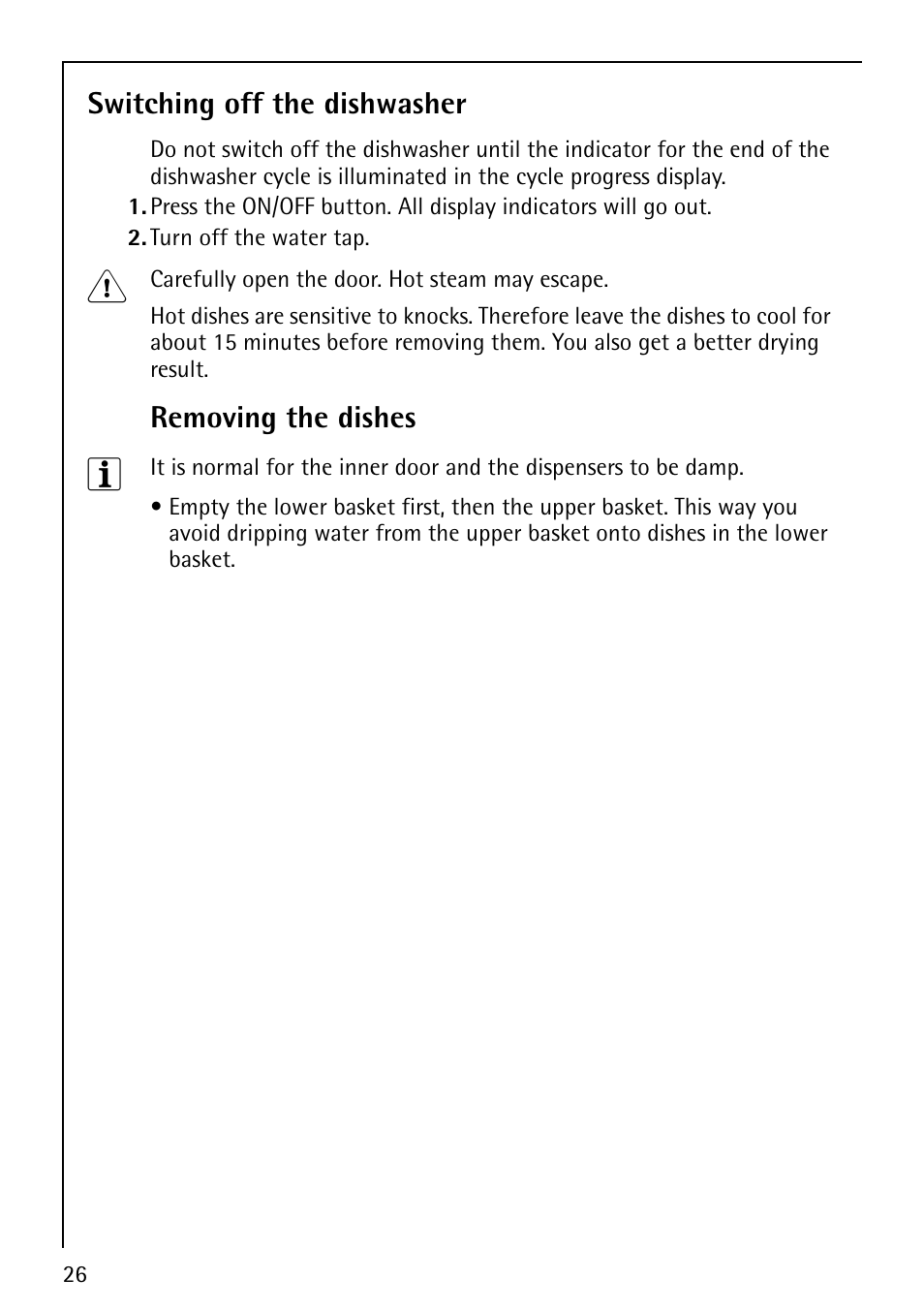 AEG FAVORIT 44080 I User Manual | Page 26 / 48