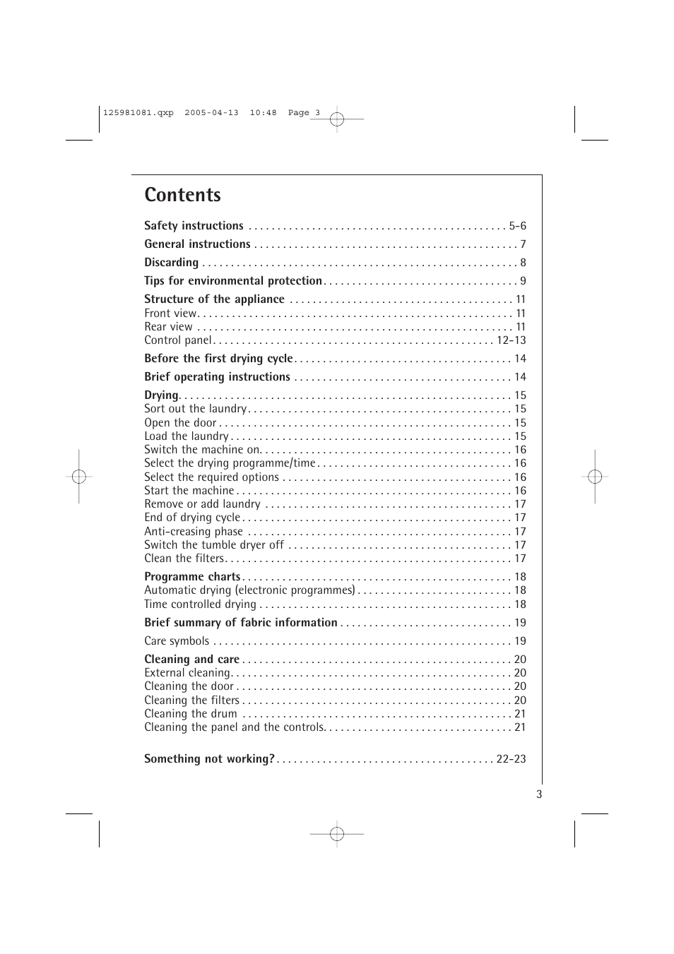 AEG LAVATHERM T37400 User Manual | Page 3 / 28
