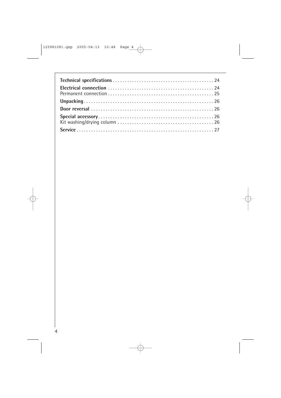 AEG LAVATHERM T37400 User Manual | Page 4 / 28