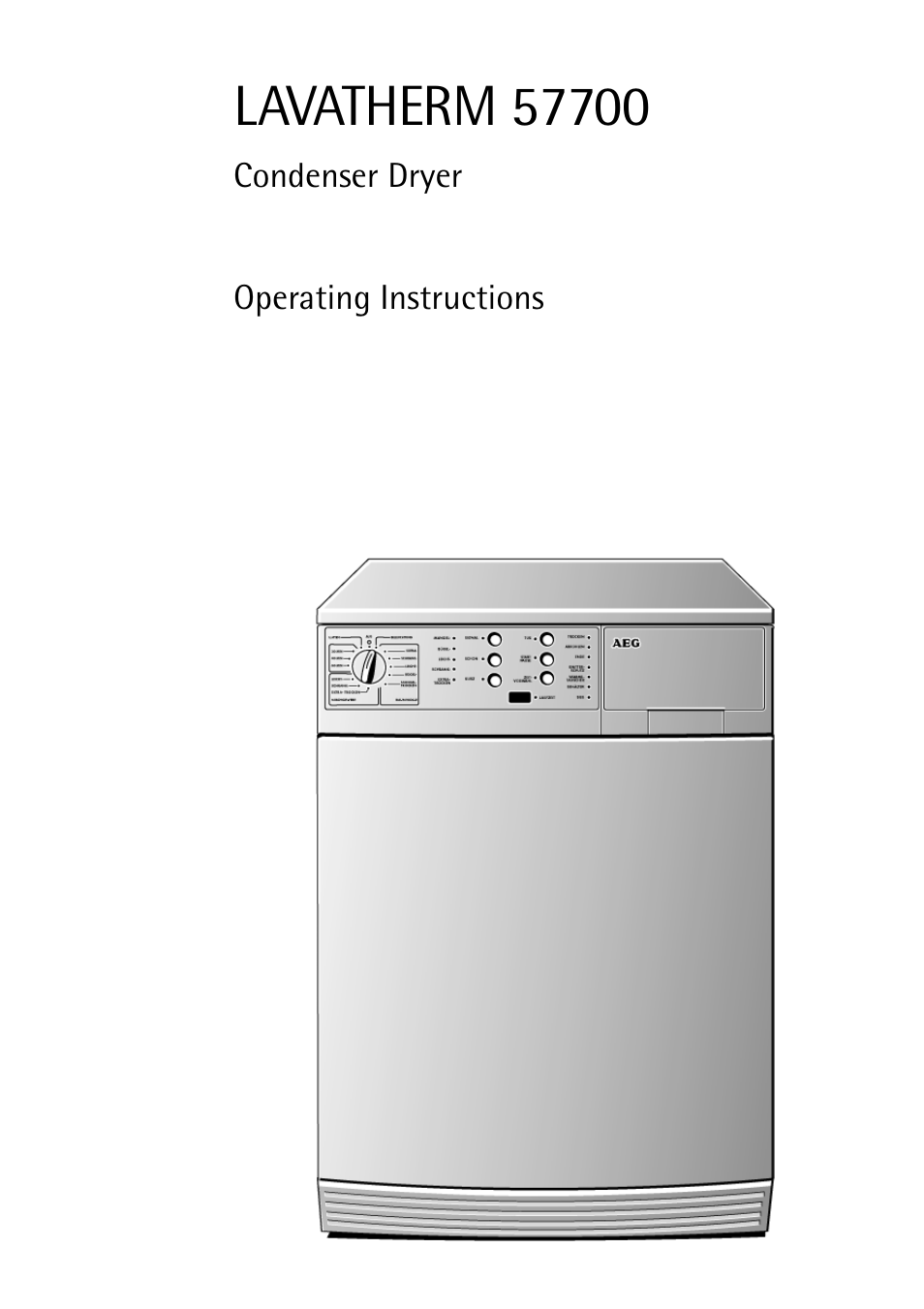 AEG LAVATHERM 57700 User Manual | 40 pages