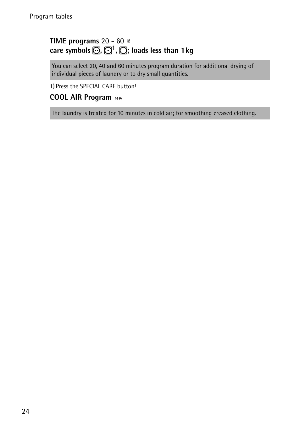 AEG LAVATHERM 57700 User Manual | Page 24 / 40