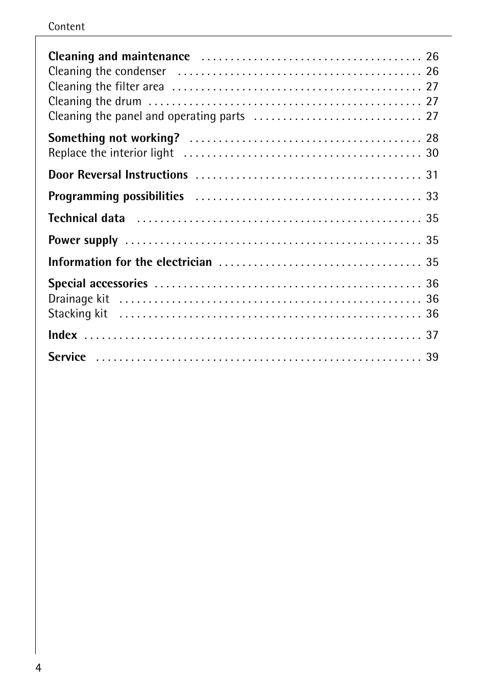 AEG LAVATHERM 57700 User Manual | Page 4 / 40