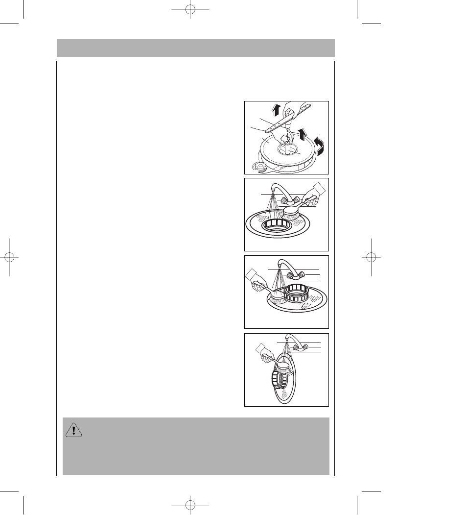 Cleaning the large filter | AEG FAVORIT 2807 User Manual | Page 27 / 40