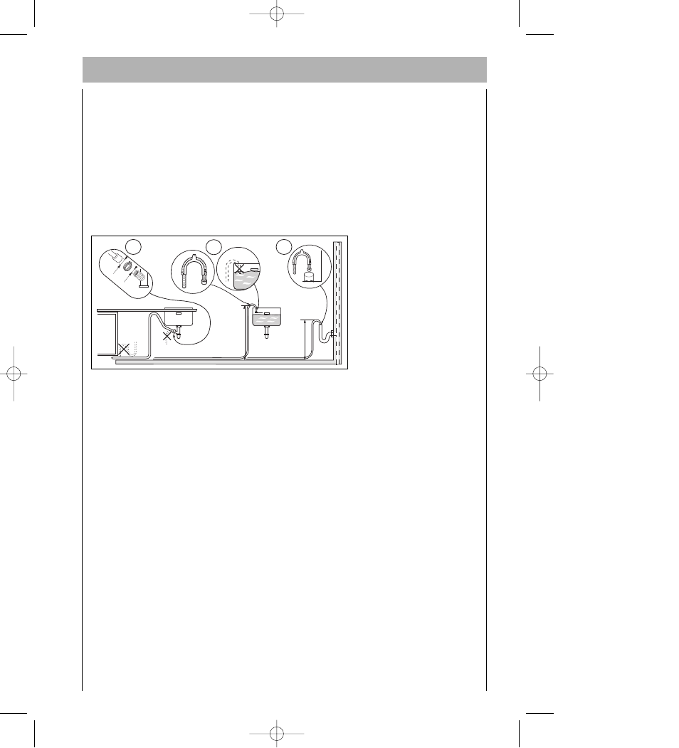 Water outlet connection | AEG FAVORIT 2807 User Manual | Page 35 / 40