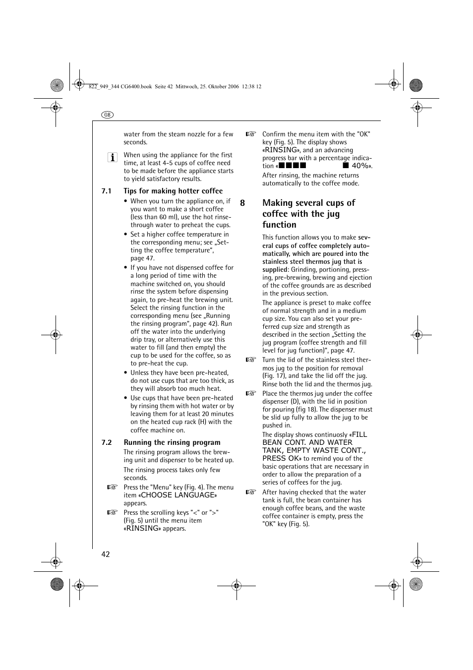 AEG CG 6400 User Manual | Page 16 / 33