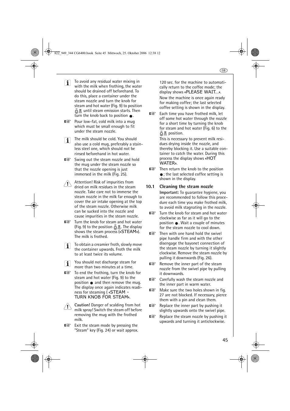 AEG CG 6400 User Manual | Page 19 / 33