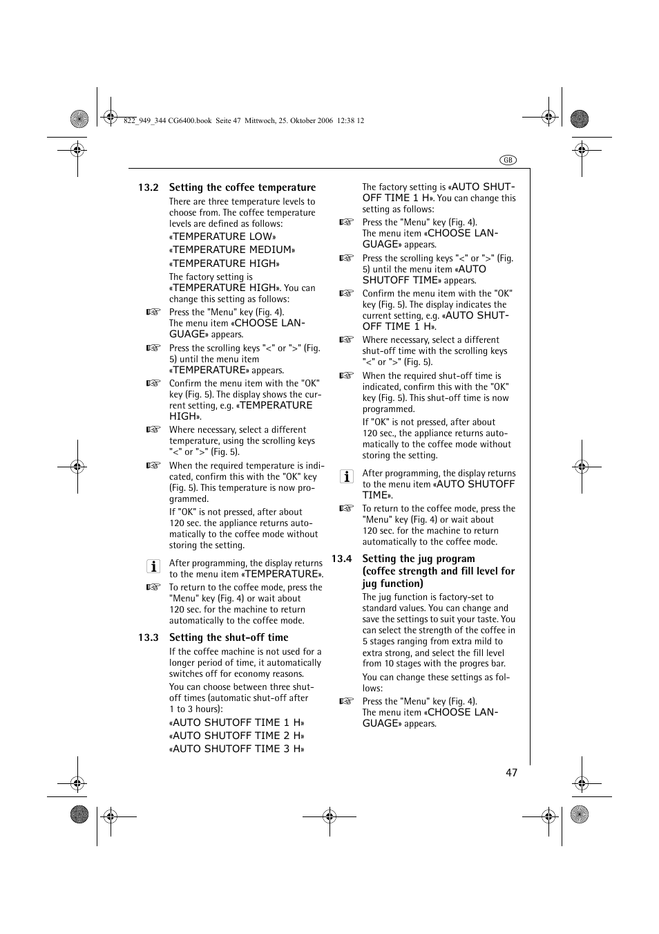 AEG CG 6400 User Manual | Page 21 / 33