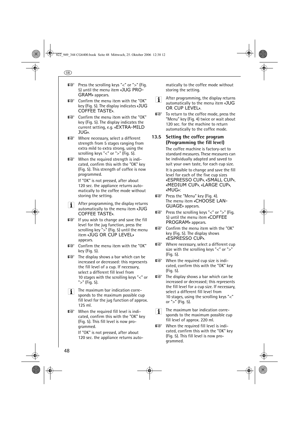 AEG CG 6400 User Manual | Page 22 / 33