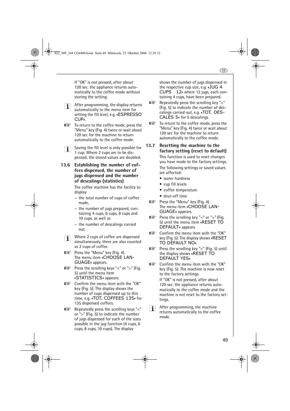 AEG CG 6400 User Manual | Page 23 / 33