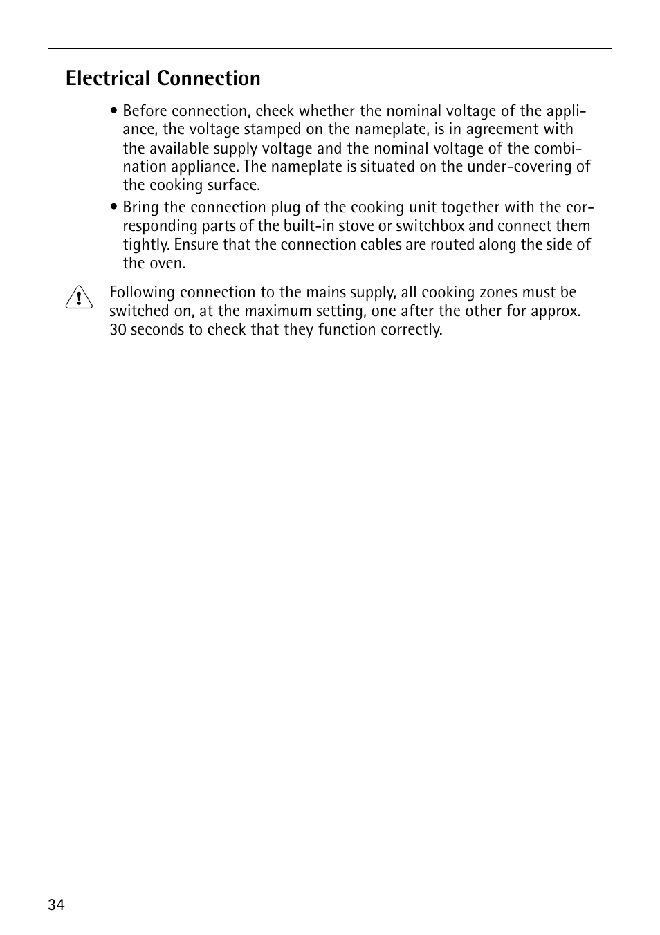 Electrical connection | AEG 61000M User Manual | Page 16 / 24