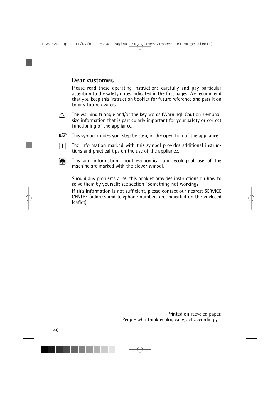 Dear customer | AEG LAVAMAT TRIATHLON 60820 User Manual | Page 2 / 43