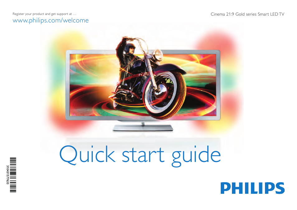 Philips Cinema 21:9 Gold Series Televisor Smart LED User Manual | 24 pages