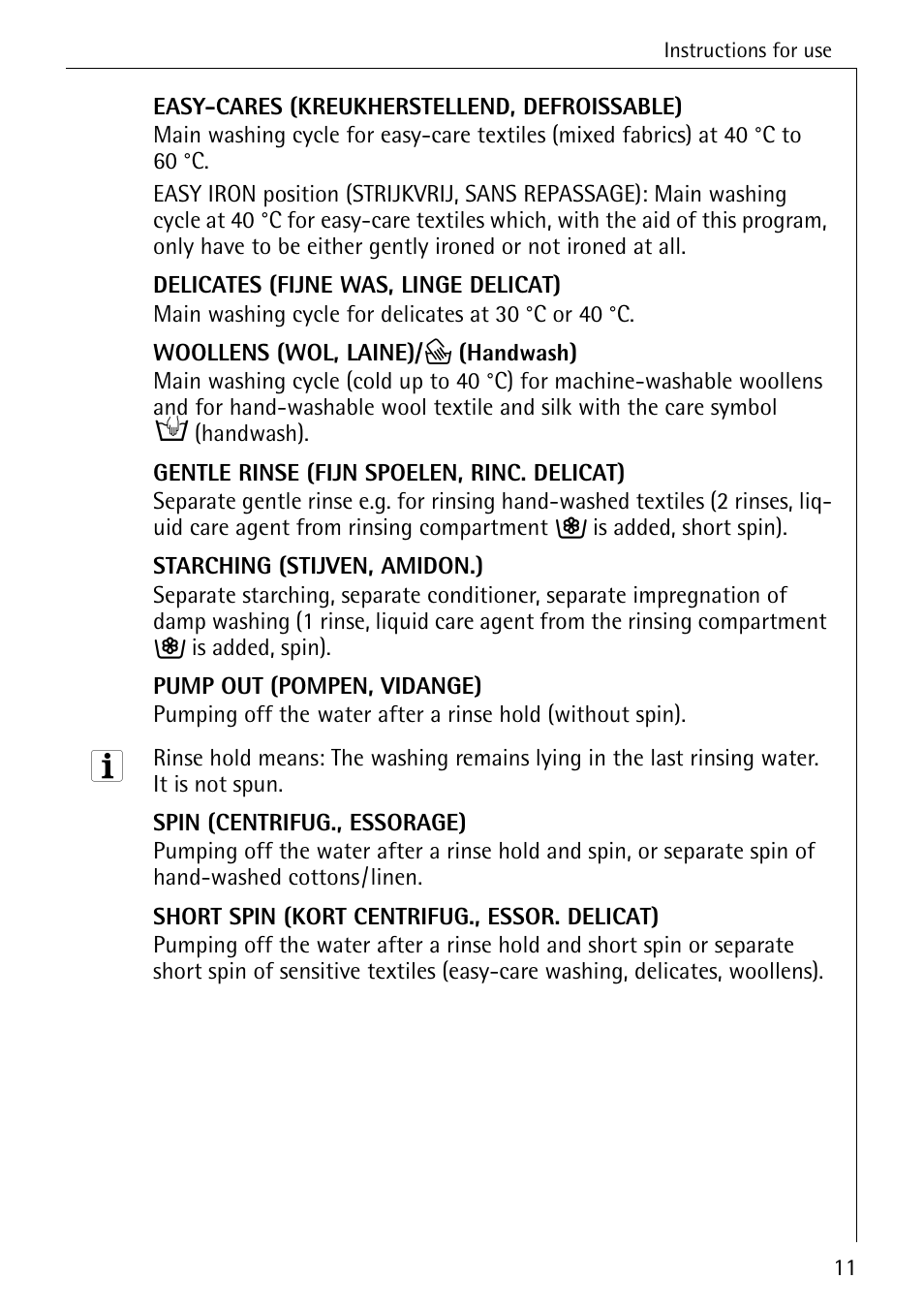 AEG LAVAMAT 72330 User Manual | Page 11 / 52