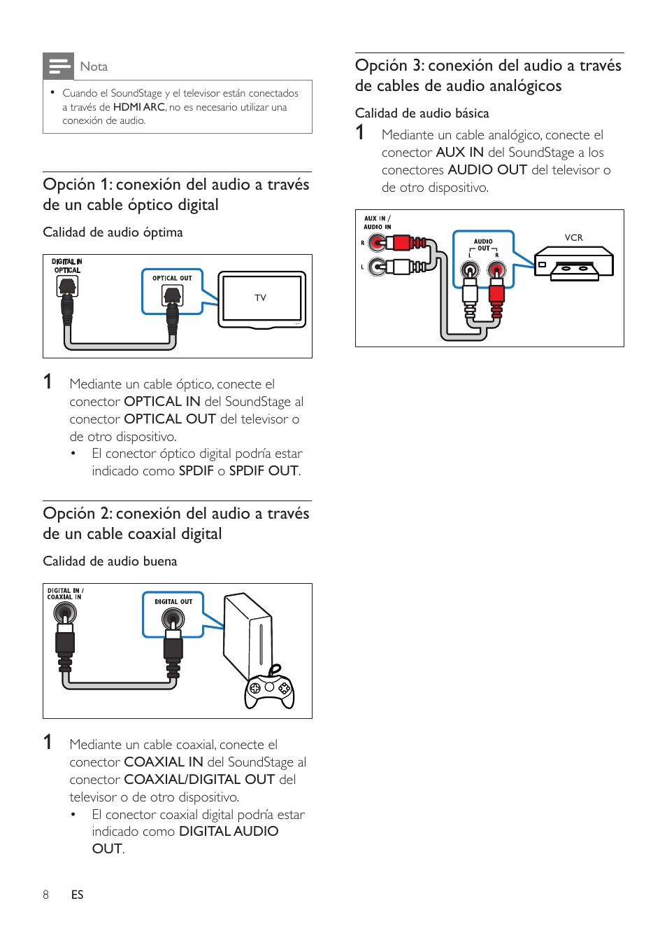 Philips Altavoz SoundStage User Manual | Page 10 / 20