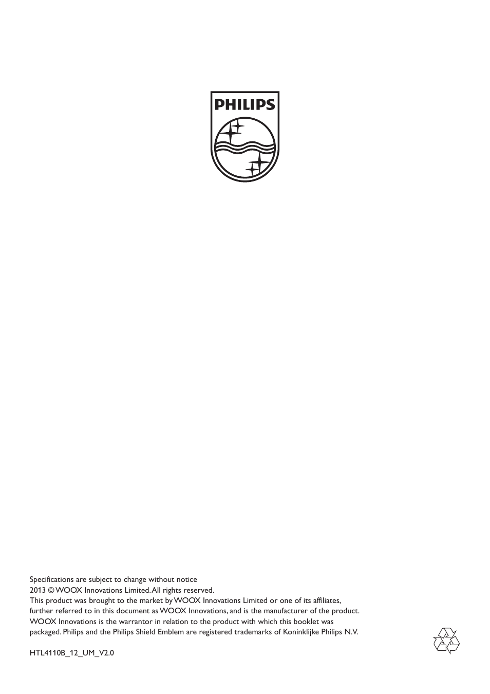 Philips Altavoz SoundStage User Manual | Page 20 / 20