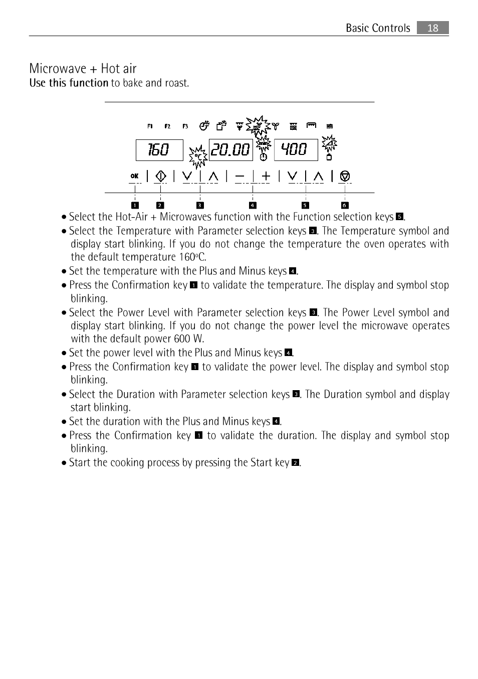 Microwave + hot air | AEG MCC 3881 E-M  EN User Manual | Page 19 / 46