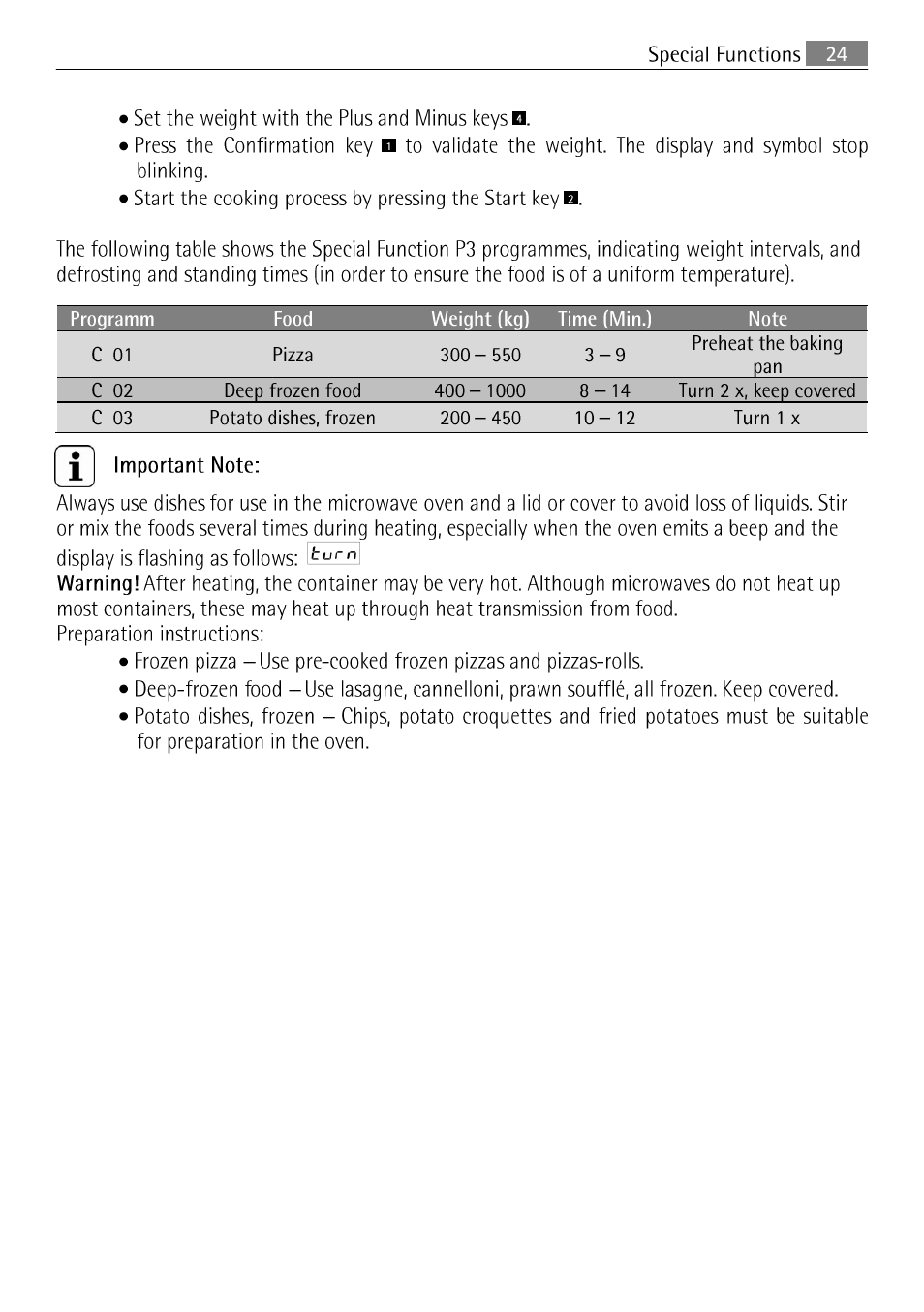 AEG MCC 3881 E-M  EN User Manual | Page 25 / 46