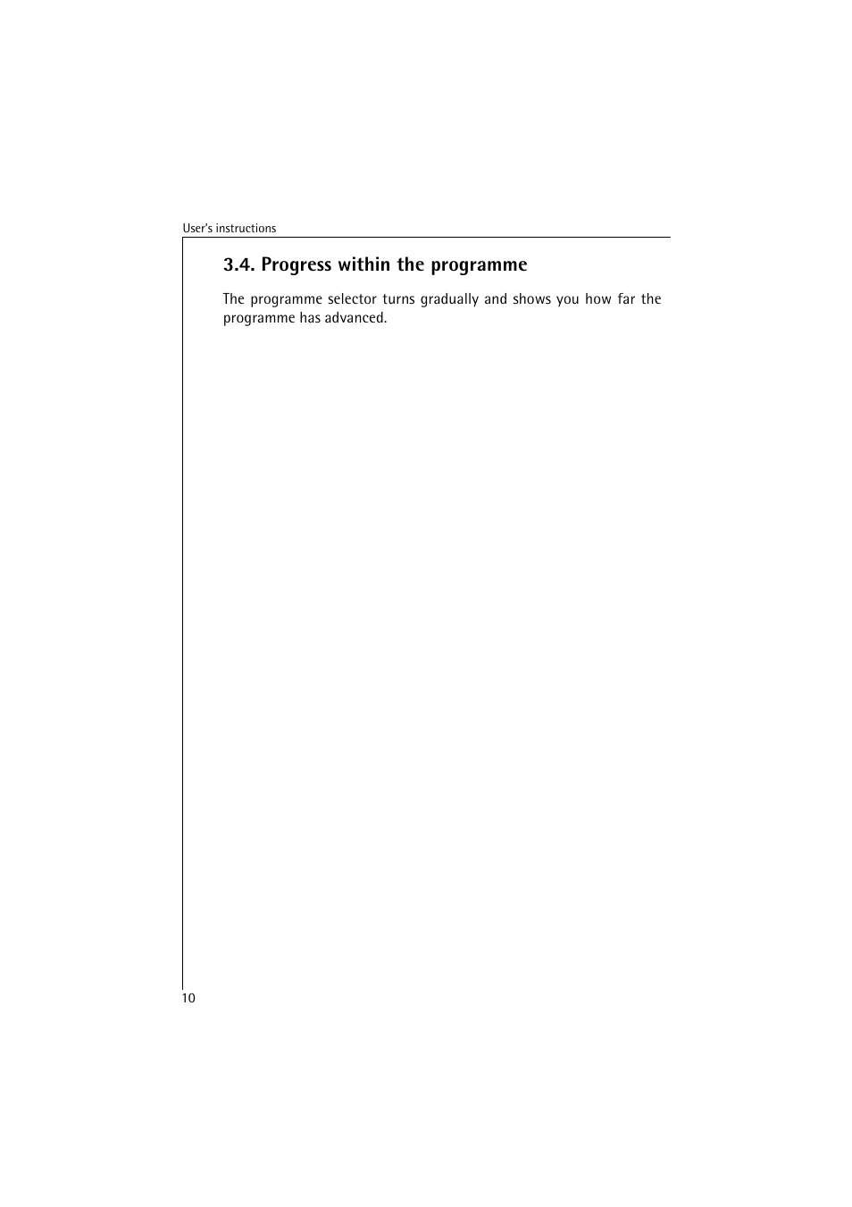 Progress within the programme | AEG LAVAMAT 40820 User Manual | Page 10 / 32