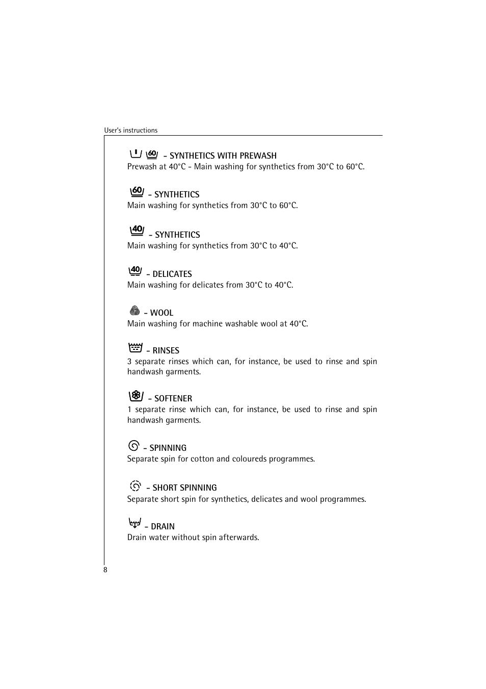 AEG LAVAMAT 40820 User Manual | Page 8 / 32