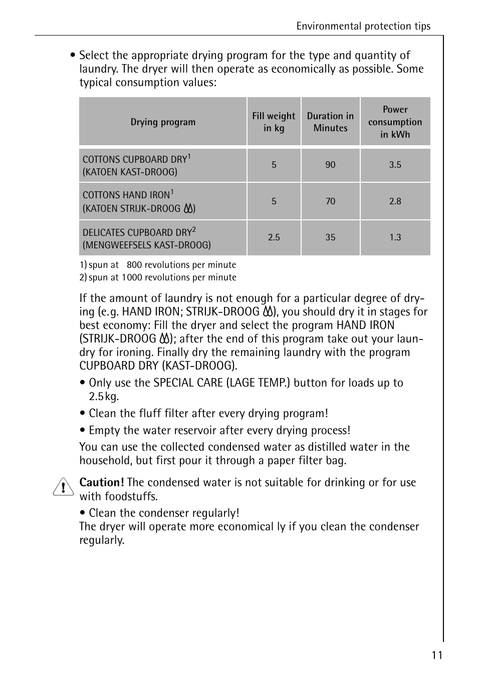 AEG LAVATHERM T 520 User Manual | Page 11 / 36