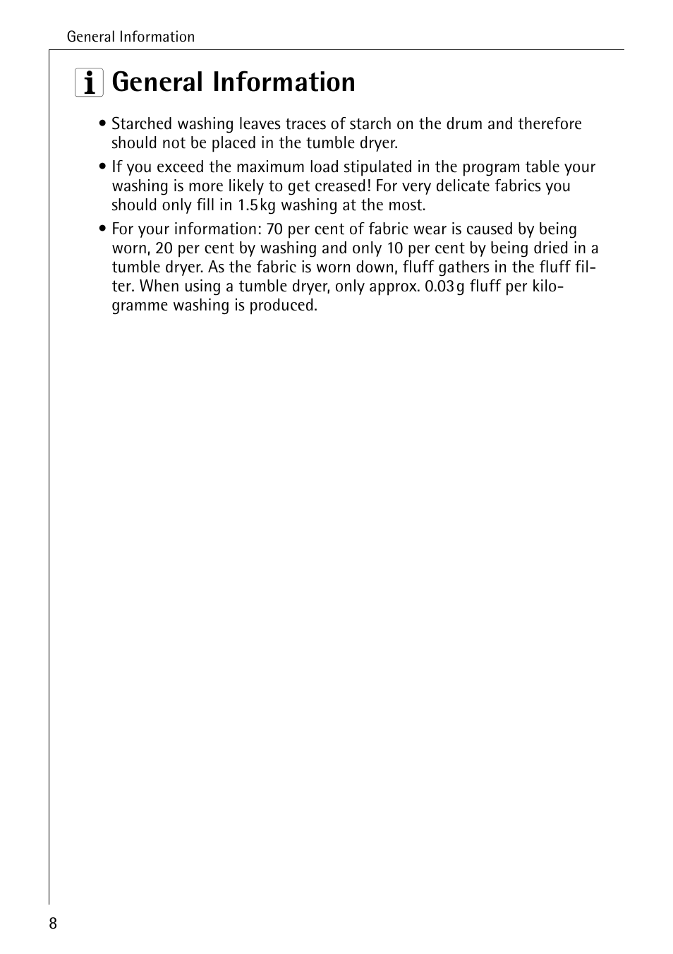 3 general information | AEG LAVATHERM T 520 User Manual | Page 8 / 36