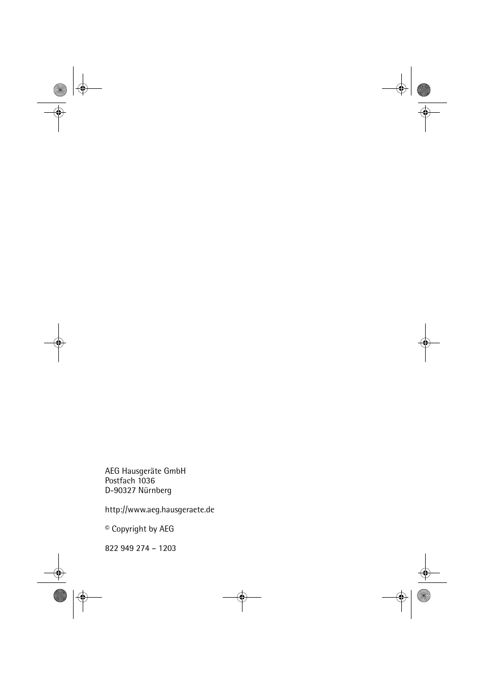 AEG ESF 103.1 User Manual | Page 9 / 9