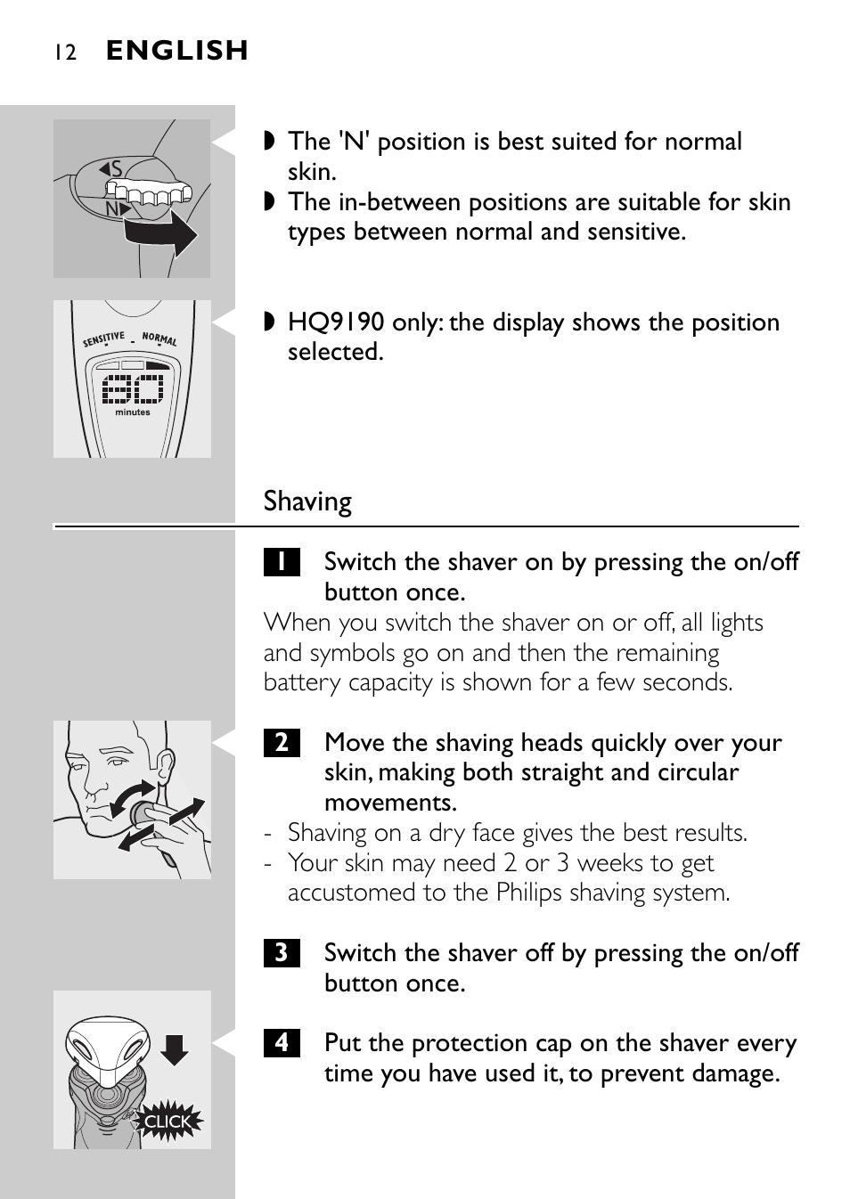 Philips Afeitadora eléctrica User Manual | Page 10 / 160