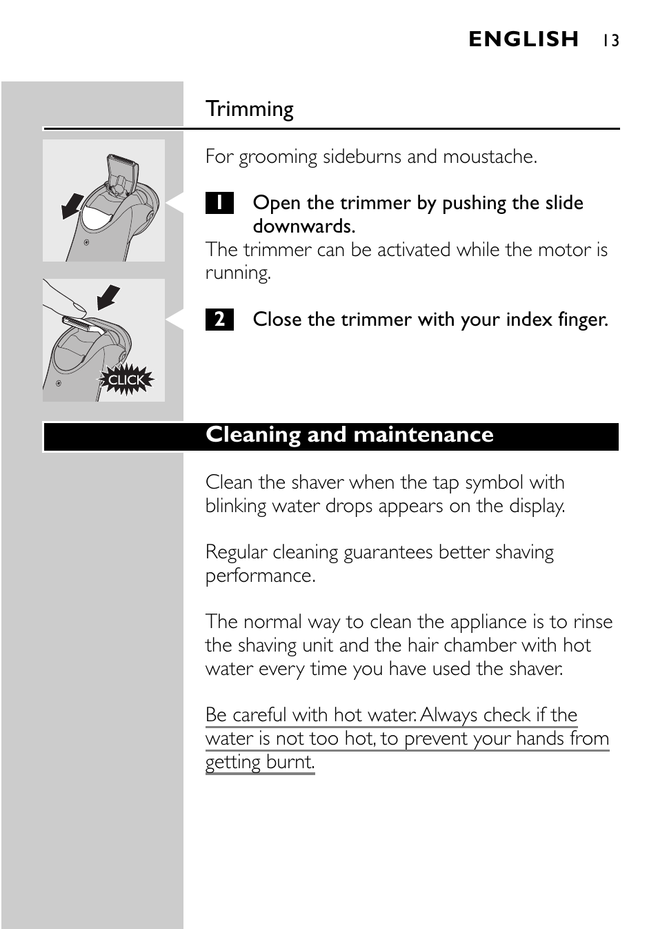 Philips Afeitadora eléctrica User Manual | Page 11 / 160