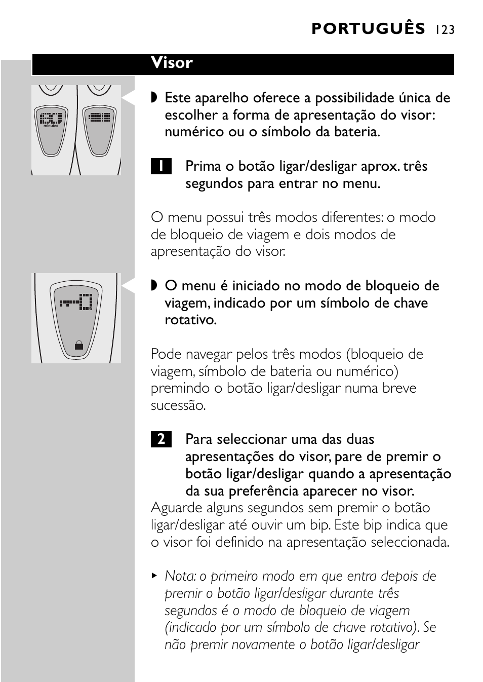 Philips Afeitadora eléctrica User Manual | Page 121 / 160