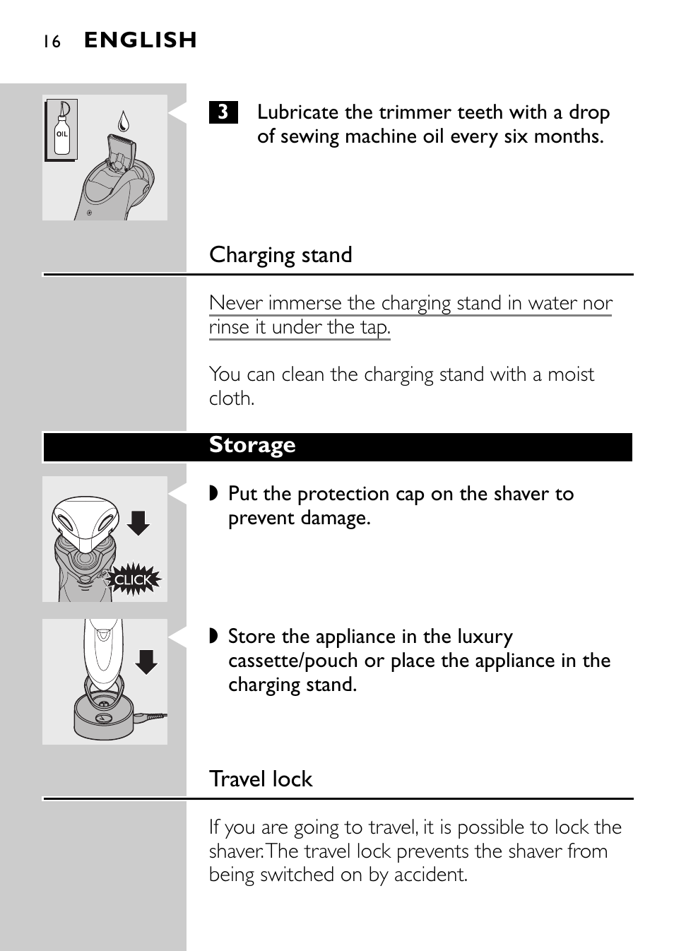 Philips Afeitadora eléctrica User Manual | Page 14 / 160