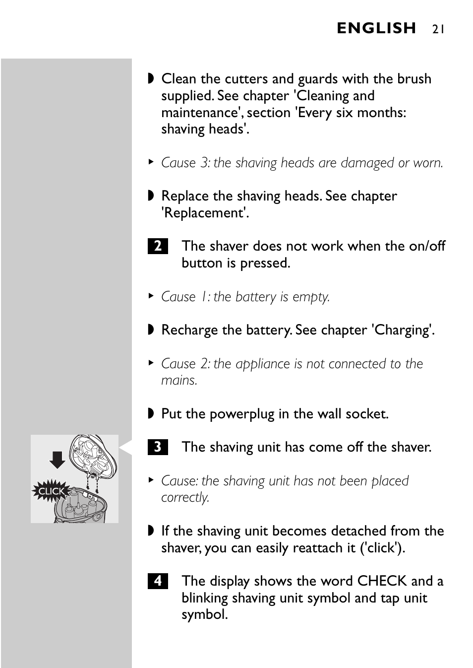 Philips Afeitadora eléctrica User Manual | Page 19 / 160