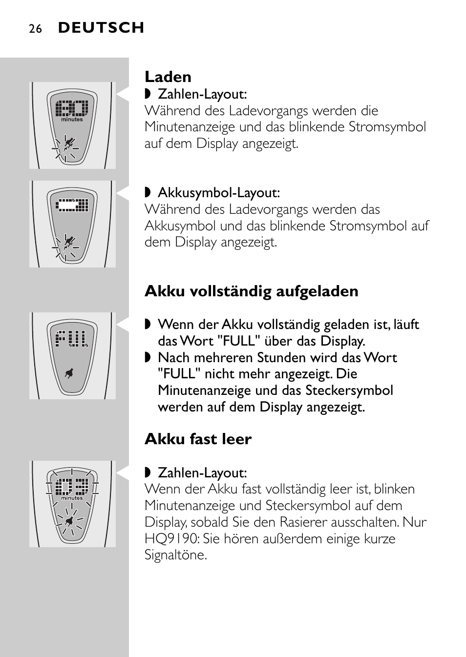 Philips Afeitadora eléctrica User Manual | Page 24 / 160