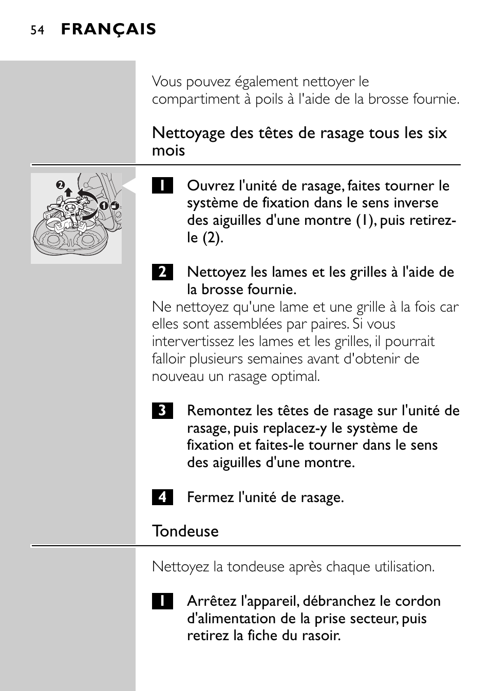 Philips Afeitadora eléctrica User Manual | Page 52 / 160