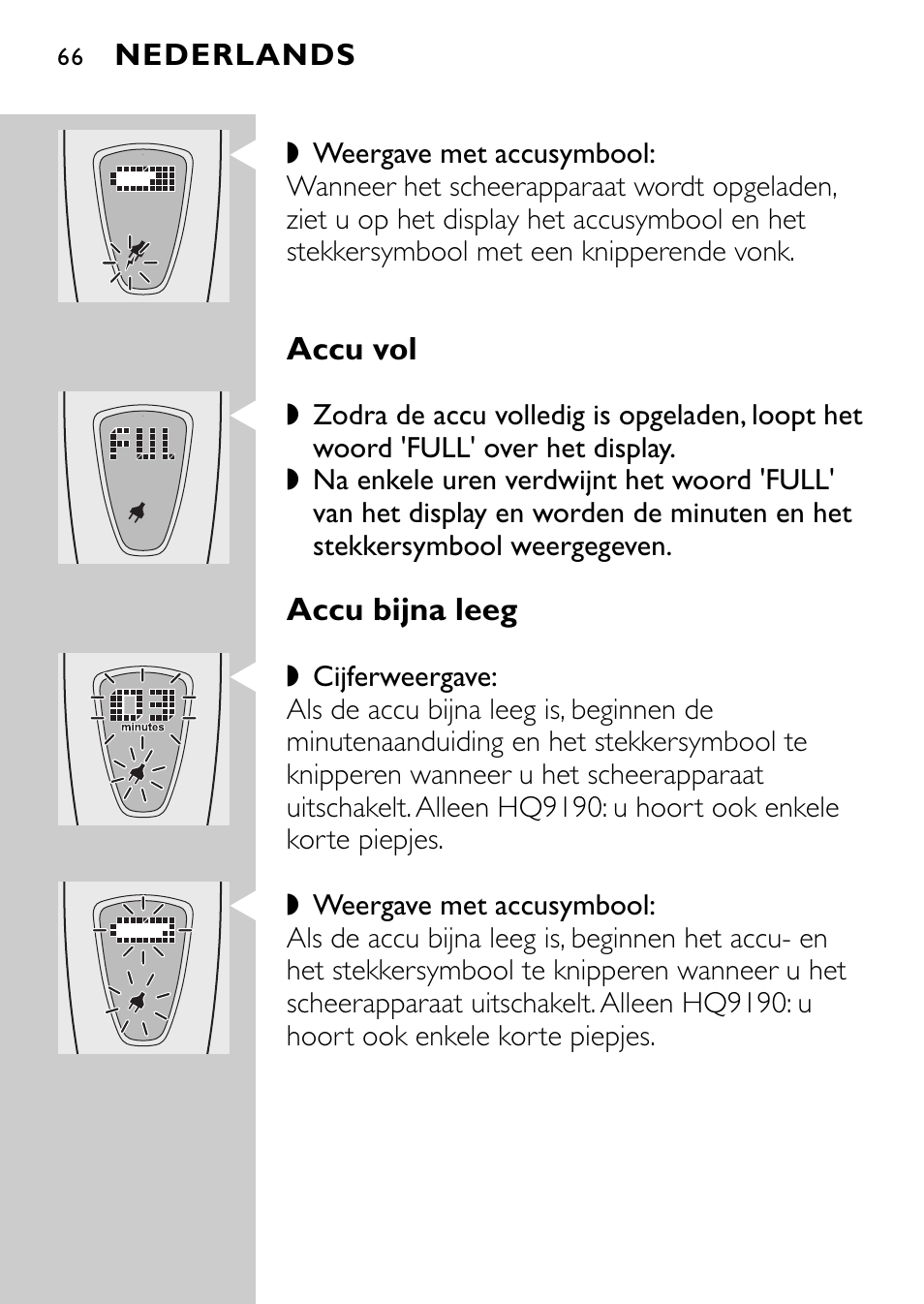 Philips Afeitadora eléctrica User Manual | Page 64 / 160