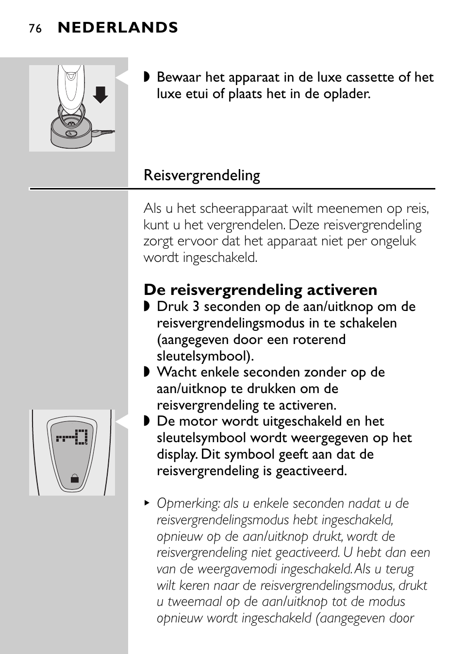 Philips Afeitadora eléctrica User Manual | Page 74 / 160