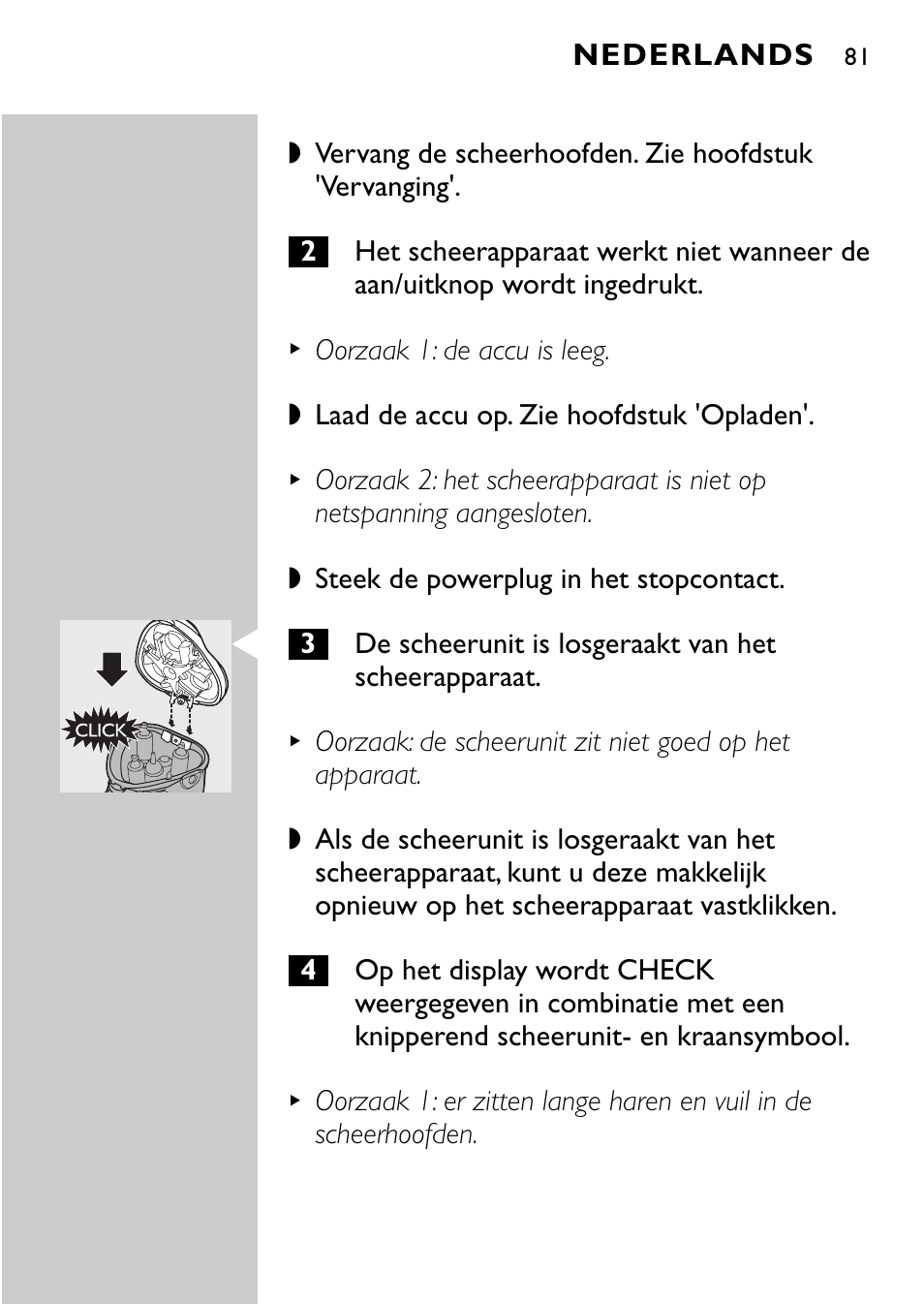 Philips Afeitadora eléctrica User Manual | Page 79 / 160