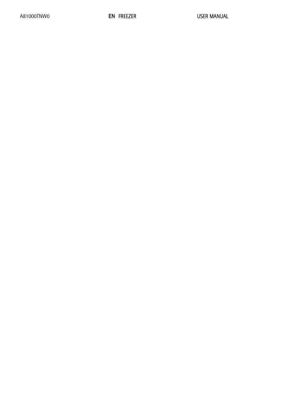 AEG A81000TNW0 User Manual | 20 pages