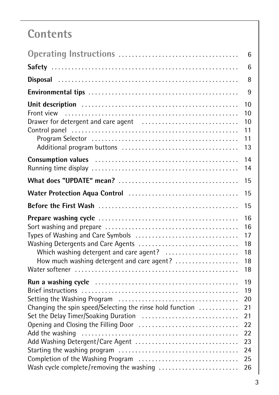 AEG OKO-LAVAMAT 76760 User Manual | Page 3 / 60