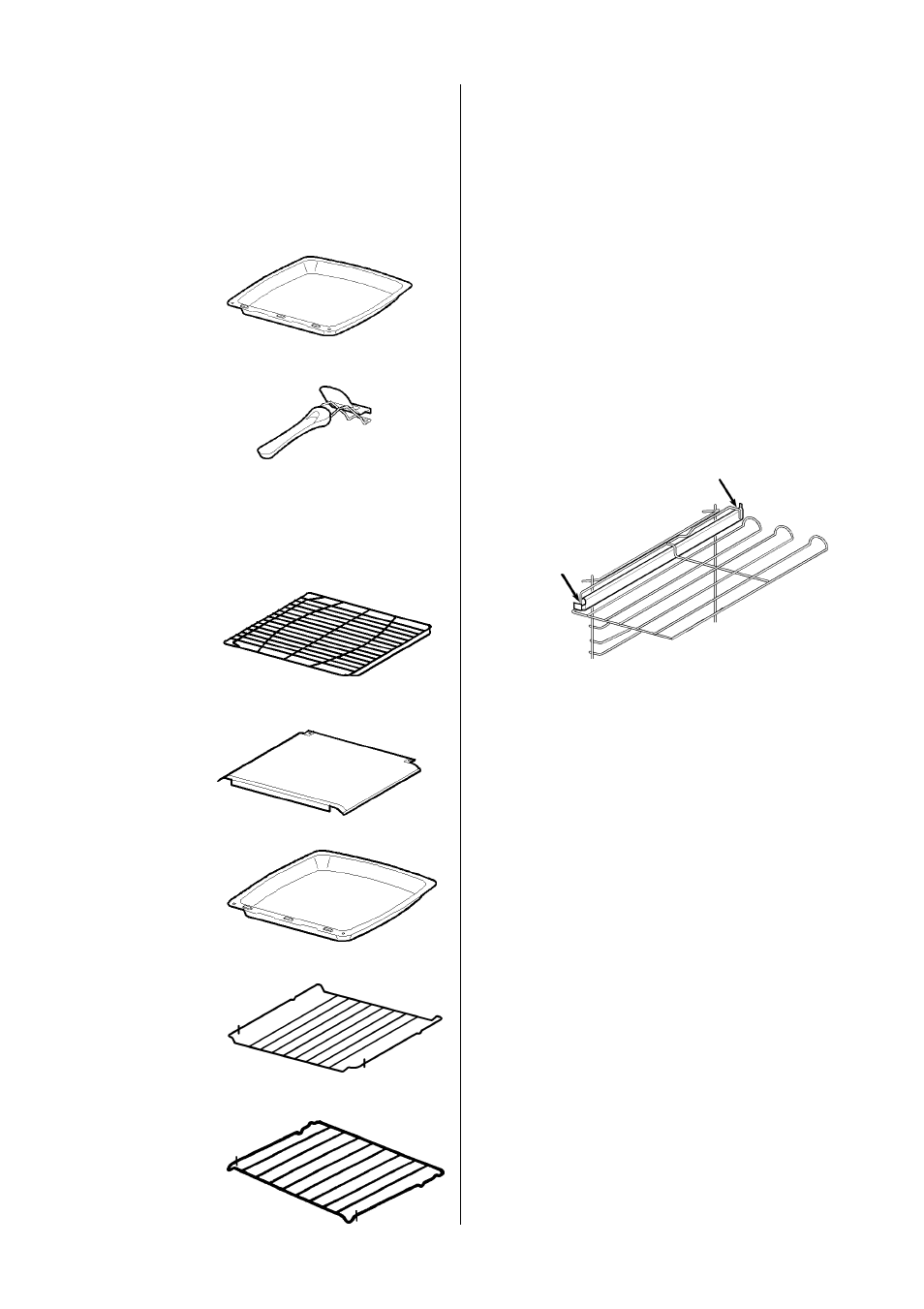 Grill and oven furniture, Telescopic runners | AEG D2160-1 User Manual | Page 6 / 40