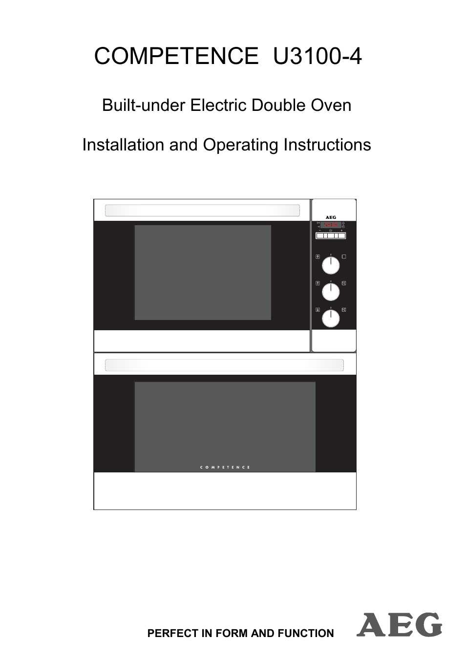 AEG COMPETENCE U3100-4 User Manual | 36 pages