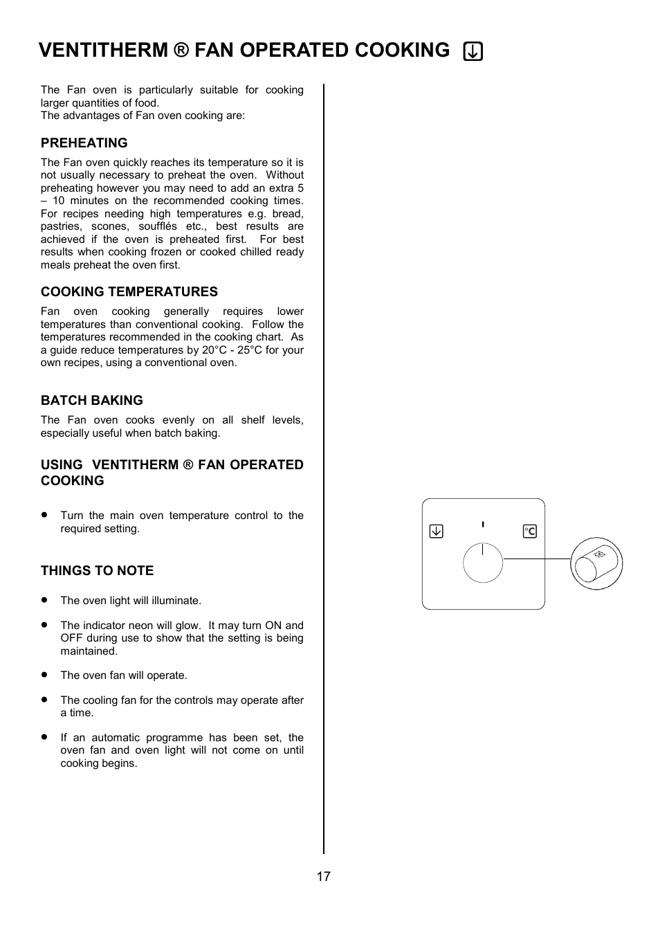 Ventitherm ® fan operated cooking | AEG COMPETENCE U3100-4 User Manual | Page 17 / 36