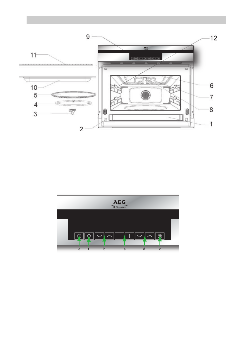 Description of your oven | AEG MCC3880E-M User Manual | Page 8 / 40