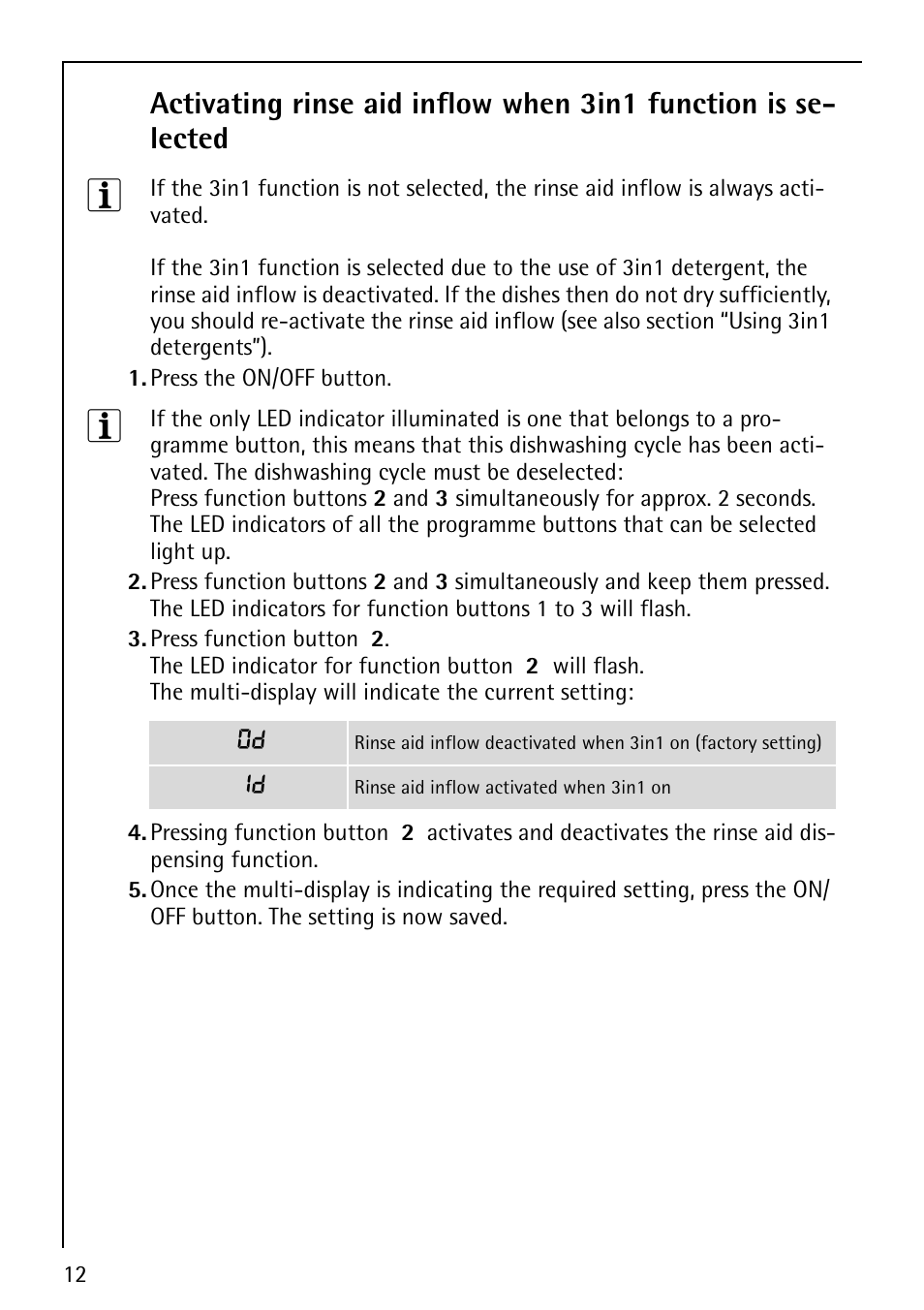 AEG FAVORIT 40860 User Manual | Page 12 / 48