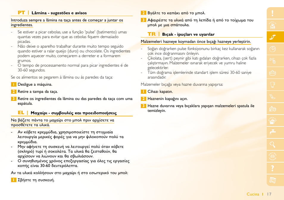 Philips Robot de cocina User Manual | Page 17 / 64